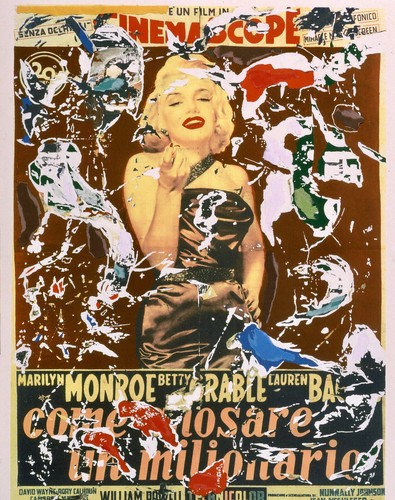 Mimmo rotella serigrafia e - mimmo, |