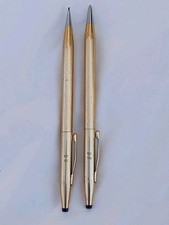 Vtg CROSS  Pen Pencil Set 14K Gold Filled DM