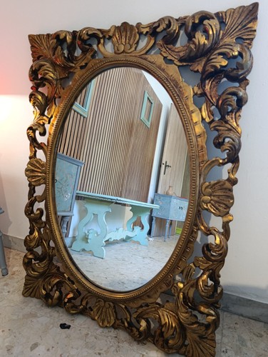 Specchio parete ovale in - specchio,