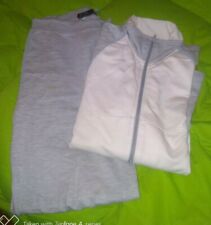 Tuta donna pantalone e  giacca grigio chiaro tg M