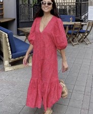 ABITO ZARA CON RICAMO TAGLIATO