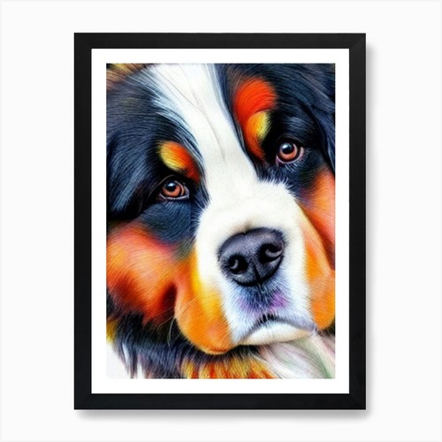 Quadro stampa artistica cane