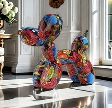 Balloon Dog (riproduzione) Scultura in Resina Colata Vernice