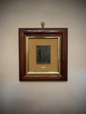 Quadro lastra oro e - su, d’oro