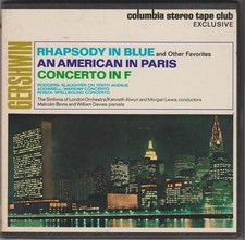 reel to reel tape GERSHWIN-RAPSODIA IN BLUE-UN AMERC.A PARIGI-COLUMBIA EXCLUSIVE