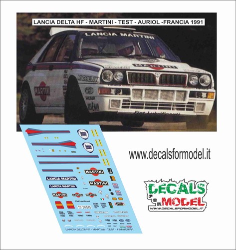 Decals lancia delta hf - decals, 1:43