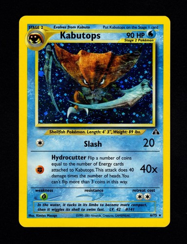 Kabutops rare neo - 6/75,