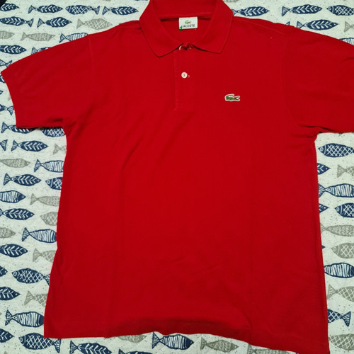 Polo lacoste originale rossa - originale,