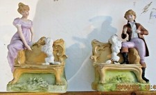 coppia fioriere in biscuit