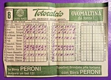 SCHEDINA TOTOCALCIO 27/10/1968