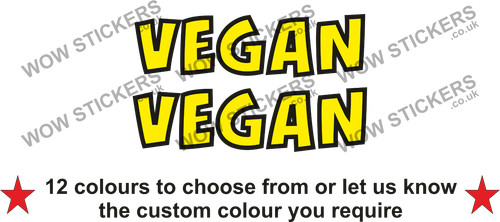 Adesivi vegani decalcomanie - 2,