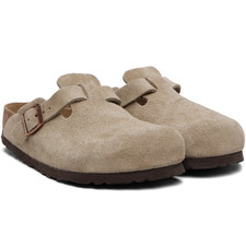 Birkenstock Boston Taupe Suede