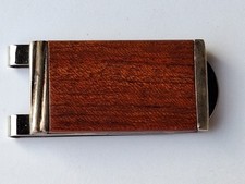 Fermasoldi Cartier Legno E Argento 925