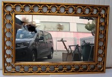 Specchio  in legno intarsiato