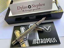 Visconti Metropolis Gunmetal Silver Gordian Knot Limited Edition fountain pen