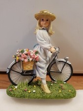 The Leonardo Collection Figurine  "The Bicycle Ride " By Christine Haworth H5"