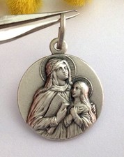MEDAGLIETTA  "  SANT  ANNA  "  IN ARGENTO 925 - NUOVA