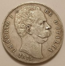 5 Lire 1879 - Roma - Umberto I