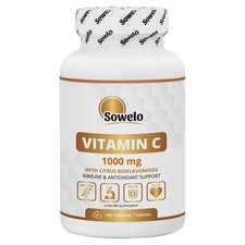 Vitamina C 1000mg – Compresse – Acido Ascorbico per Difese Immunitarie – Sowelo