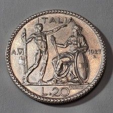 20 LIRE 1927 LITTORE ANNO VI