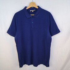 Polo Burberry colore blu in cotone taglia XL da uomo