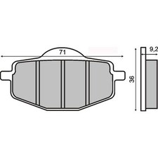 pastiglie freno ANTERIORI ADLY Fox 50 / SILVER FOX 50 50  2000 > RMS 225102730