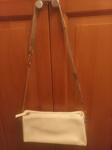 Borsa ferre pelle - ferre', bianca