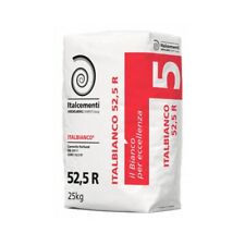 Cemento Bianco ITALCEMENTI R 52,5 - Italbianco Fine Puro Alta Prestazioni 25 Kg.