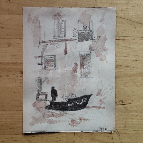 Città venezia disegno - disegno, a