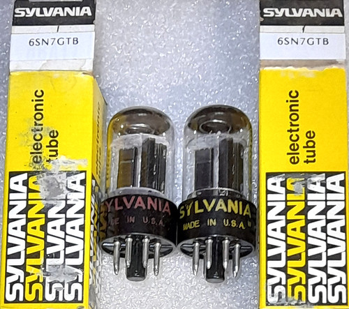 Coppia 6sn7gtb sylvania nero - 6sn7gtb,