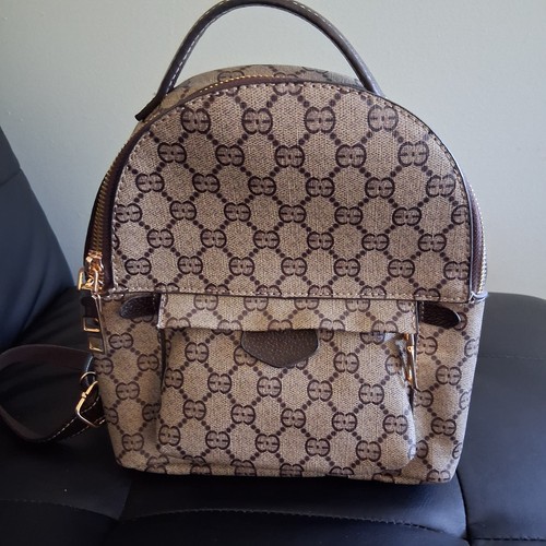 Mini zaino stile lusso marrone