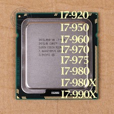 Processore CPU Intel Core i7-990X i7-980X i7-975 i7-970 i7-960 i7-950 LGA 1366
