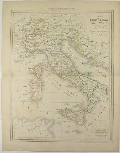 Carta dell italia antica dei - e,
