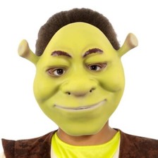 Maschera abito elegante bambini EVA Shrek maschera con licenza e cinturino elastico di Smiffys