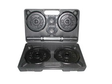 Toorx Kit Valigetta Pesi da 10 kg con manubrio pesistica in acciaio e ghisa 25mm