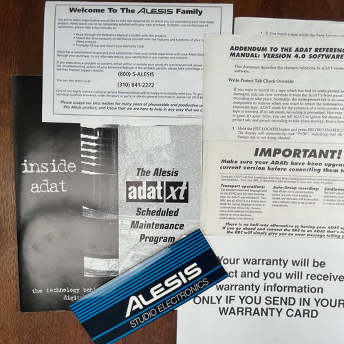 Manuale utente vintage alesis - utente,