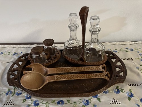 Set oliera acetiera vetro - oliera,