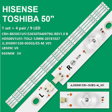 KIT 4 BARRE TV HISENSE JL.D50091330-003ES-M-V01 HD500S1U51 / LB5009C 9 LED