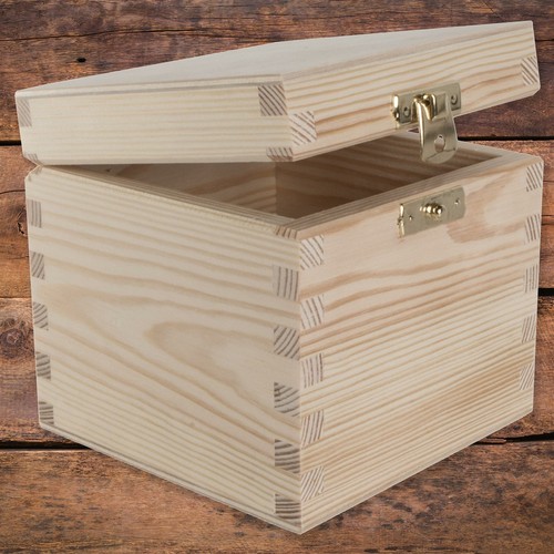 Scatola legno con - scatola, coperchio