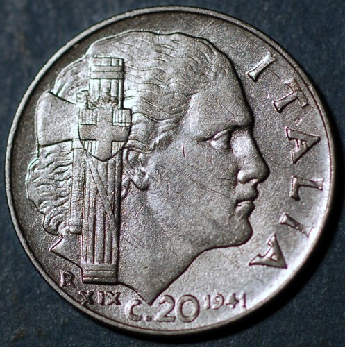 Italy centesimi 1941 - italy, 75