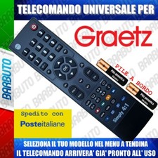 TELECOMANDO UNIVERSALE GRAETZ " CLICCA SUL TUO MODELLO LO RICEVERAI GIA PRONTO