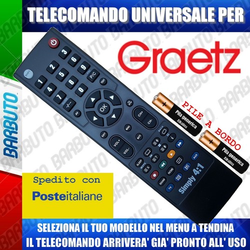 Telecomando universale graetz - universale,