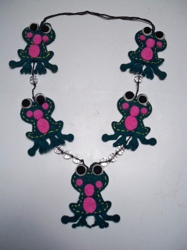 Collana lana cotta lunga - lana,