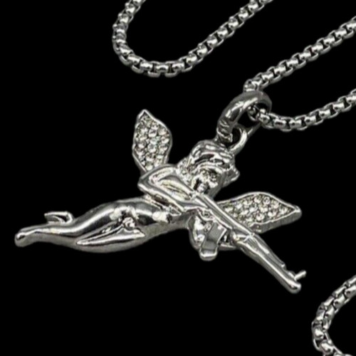 Collana angelo con - angelo, in