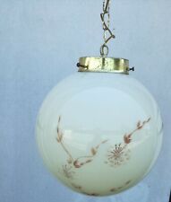 Lampadario palla sfera anni 60 vetro di Murano dipinto a mano lampada sospension