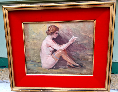 Bella signora olio su - bella, '