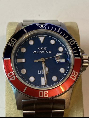 Reloj glycine cuarzo pepsi - reloj,