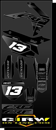 Kit grafica dark per honda - per, cr