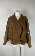 Giacca pelle marrone chiaro