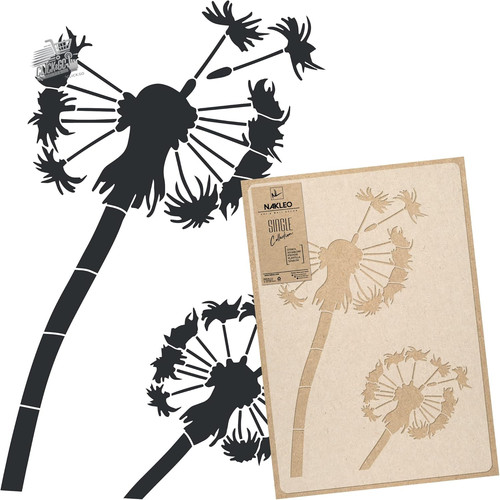 Stencil fiori muro grande - stencil,